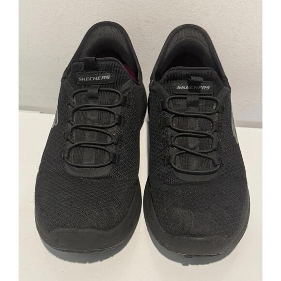 Mens Skechers Slip Resistant Size 8.5 Black - Picture 1 of 7